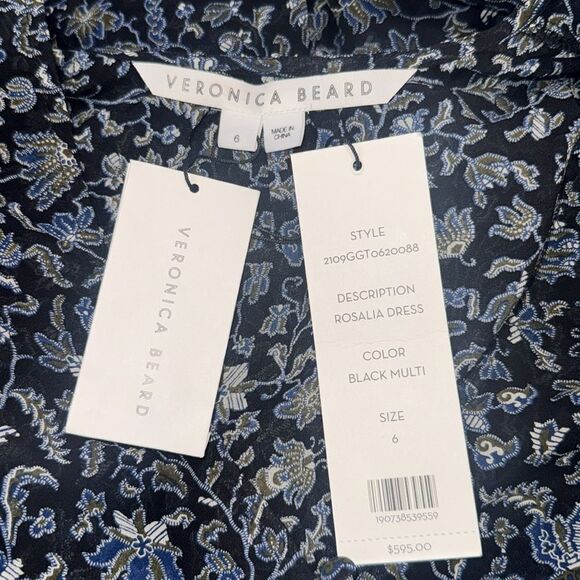 NWT Veronica Beard ROSALIA Silk Mini DRESS
BLACK Blue MULTI Size 6 Revolve - Picture 15 of 16